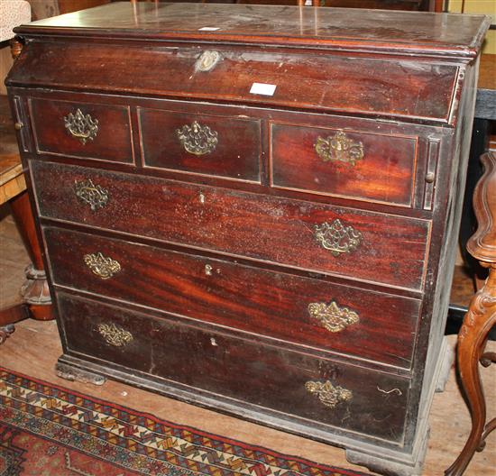 Mahogany Georgian bureau/chest